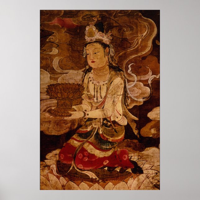 Raigo of Amida and His Host (detail) Poster (Front)