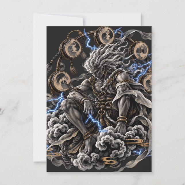 Raijin Bleu Note Card (Front)