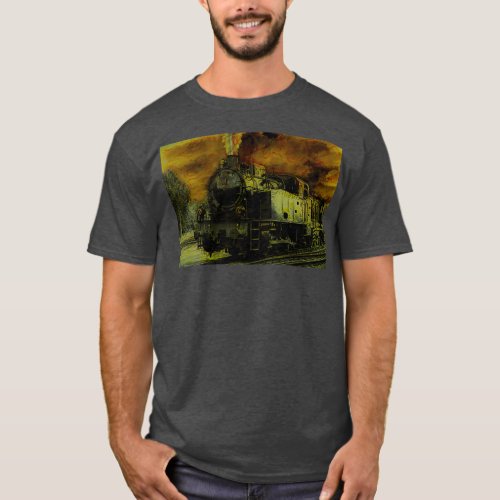 Rail Blazer Vintage Steam Train T_Shirt