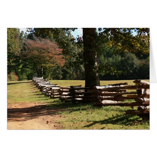 Rail Fence Cards (Front Horizontal)