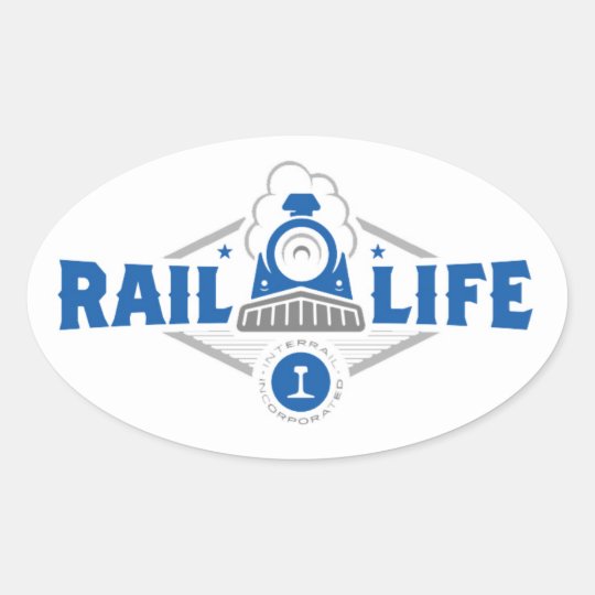 Rail Life ™ Sticker - Oval | Zazzle