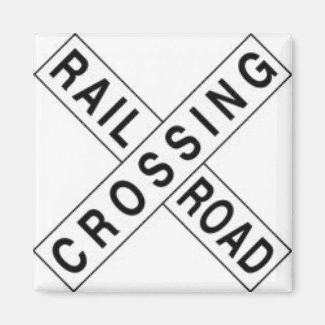 RAIL ROAD CROSSING MAGNET (Front)