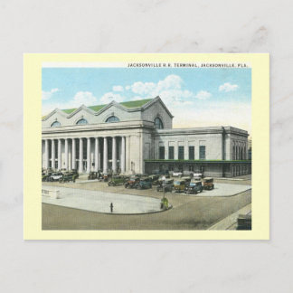 Rail Road Station, Jacksonville, Florida Postcard