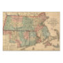 Rail Road & Township Map of Massachusetts, 1879 Wrapping Paper Sheets