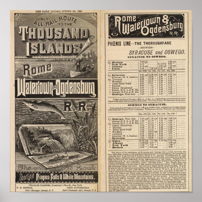 Rail Route to the Thousand Islands Poster (Front)