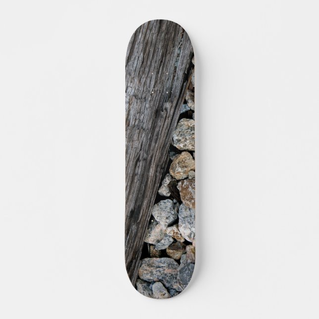 Rail Ties and Gravel Skateboard Deck (Front)