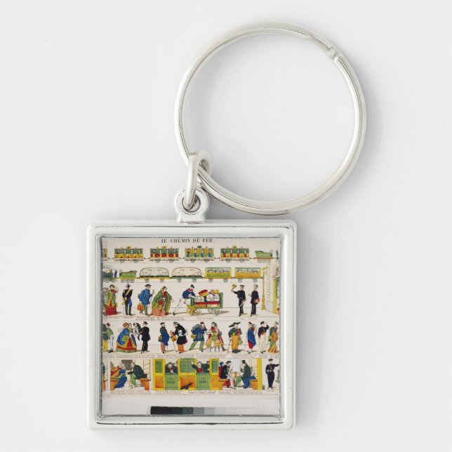 Rail Travel, c.1850 Keychain (Front)
