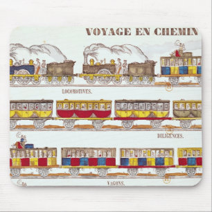 Rail Travel in 1845 Mouse Pad
