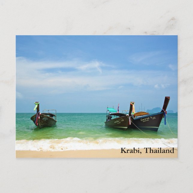 Railay Beach at Krabi, Thailand Postcard (Front)