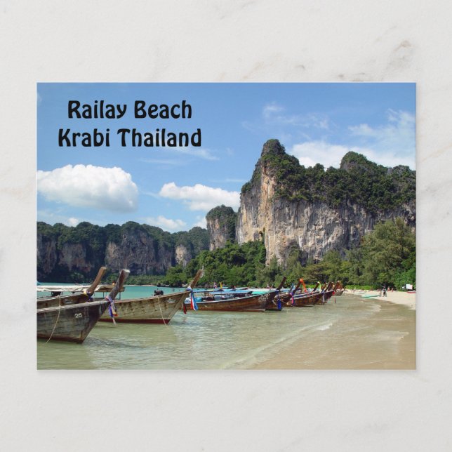 Railay Beach Krabi Thailand Postcard (Front)