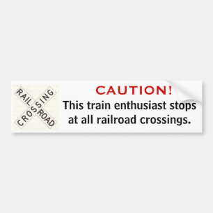 Railfan Bumper Sticker