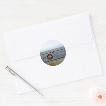 Railing of Cruise Ship Classic Round Sticker | Zazzle