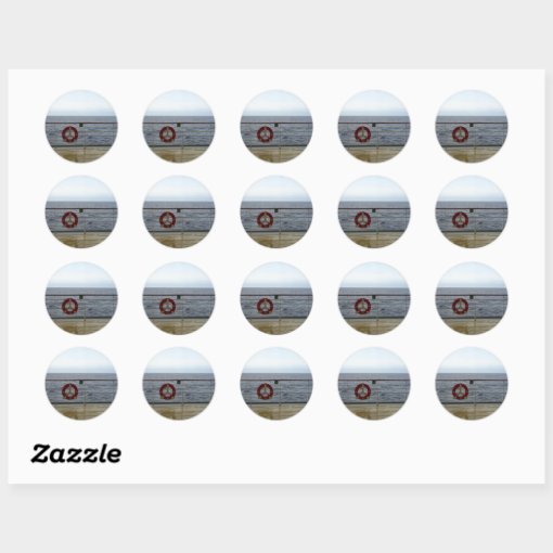 Railing of Cruise Ship Classic Round Sticker | Zazzle