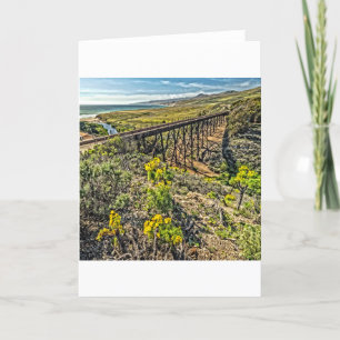 Railroad Bridge at Jalama Beach Card