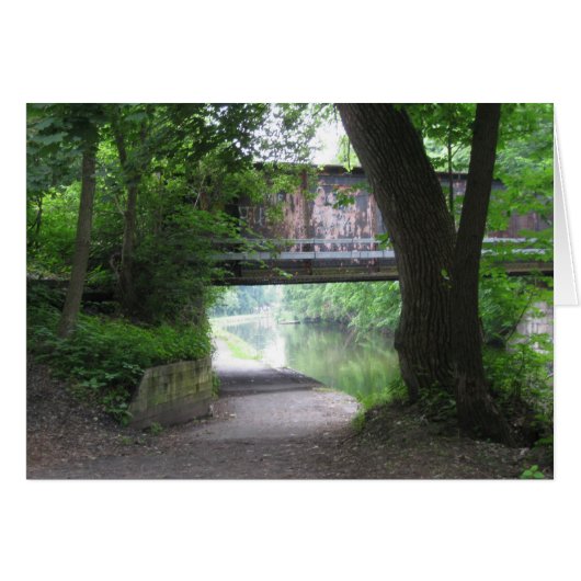 Railroad bridge over the Old Champlain Canal Cards (Front Horizontal)