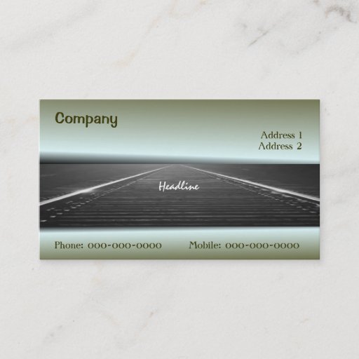 Customizable Railroad Business Card