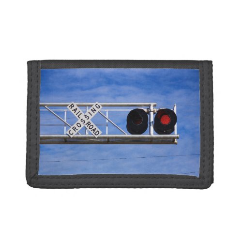Railroad Crossing Cantilever Trifold Wallet