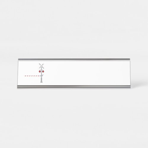 Railroad Crossing Desk Name Plate