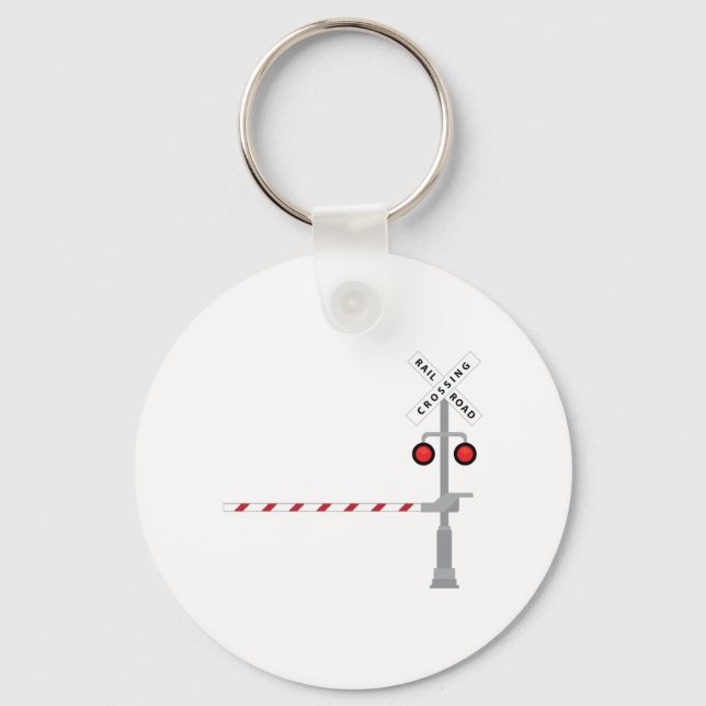 Railroad Crossing Keychain (Front)