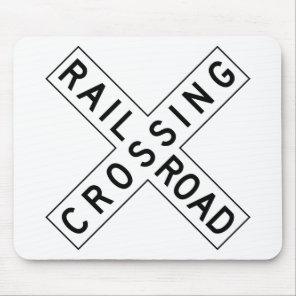 Railroad Crossing Mouse Pad