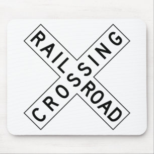 Railroad Crossing Mouse Pad