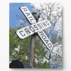 Railroad Crossing Plaque