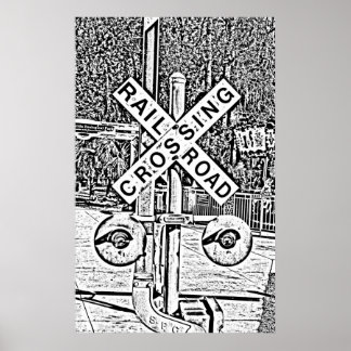 Railroad Crossing poster