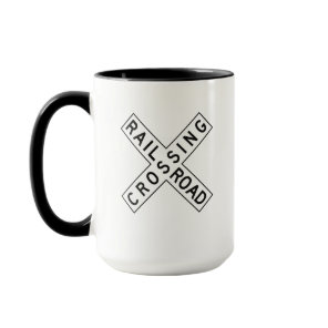 Railroad Crossing Railway Mug