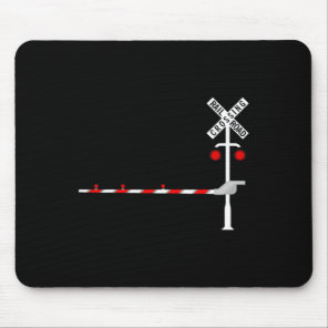 Railroad Crossing Rrier Sign Halloween Costume Diy Mouse Pad