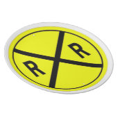 Railroad Crossing Sign Plate (Right Side)
