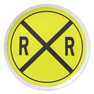 Railroad Crossing Sign Plate