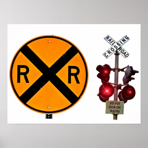 Railroad Crossing Sign  Signals