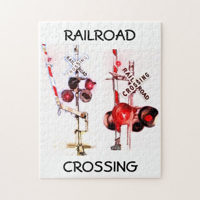 Railroad Crossing Signal Puzzle (Vertical)