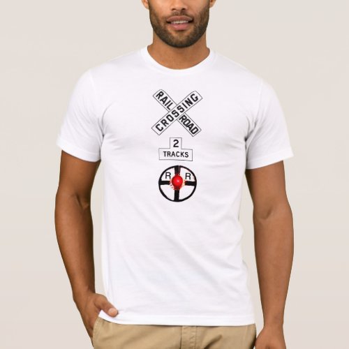 Railroad Crossing Signal Wig Wag T_Shirt