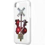 Railroad Crossing Signals Case-Mate iPhone Case (Back Left)