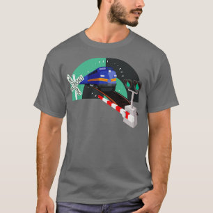 Railroad Crossing Train Lover Railroader 2 T-Shirt