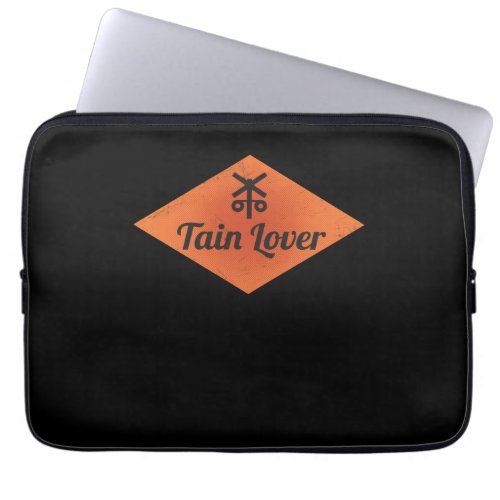 Railroad Crossing Train Lover Railroader Laptop Sleeve