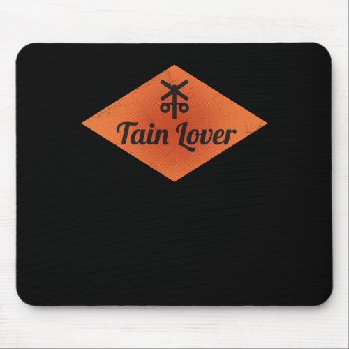 Railroad Crossing Train Lover Railroader Mouse Pad