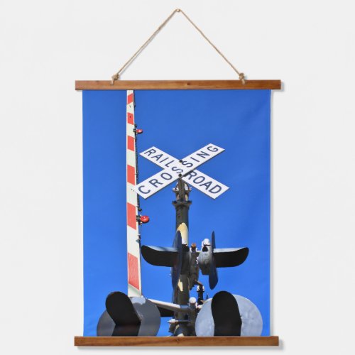 Railroad Crossing With Gate Hanging Tapestry