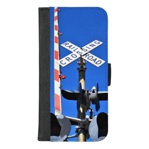 Railroad Crossing With Gate iPhone 87 Plus Wallet Case