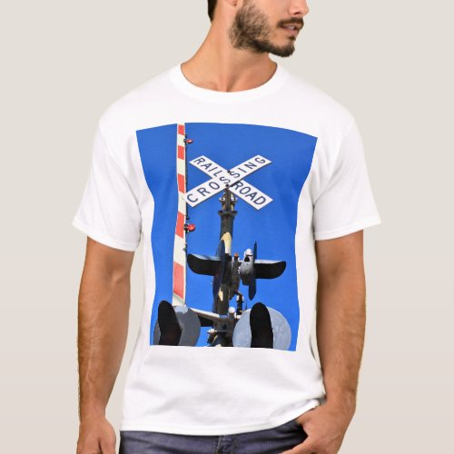 Railroad Crossing With Gate T_Shirt