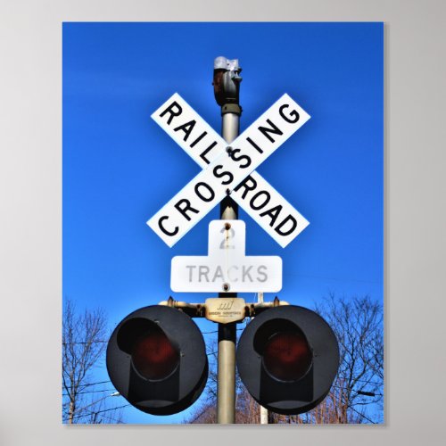 Railroad Crossing With Mechanical Bell Foil Prints
