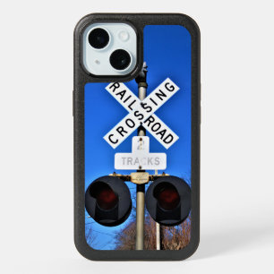 Railroad Crossing With Mechanical Bell iPhone 15 Case