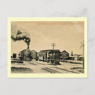 Railroad Depot, Pompton, New Jersey Vintage Postcard