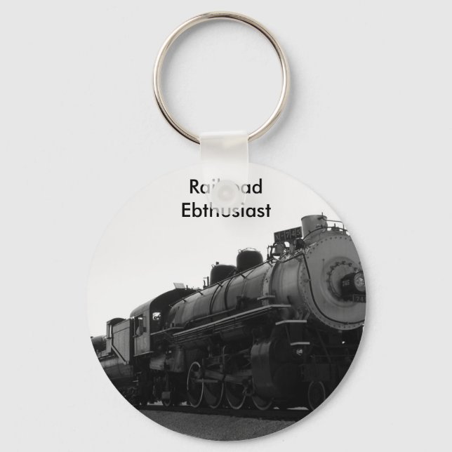 Railroad Enthusiast Keychain (Front)