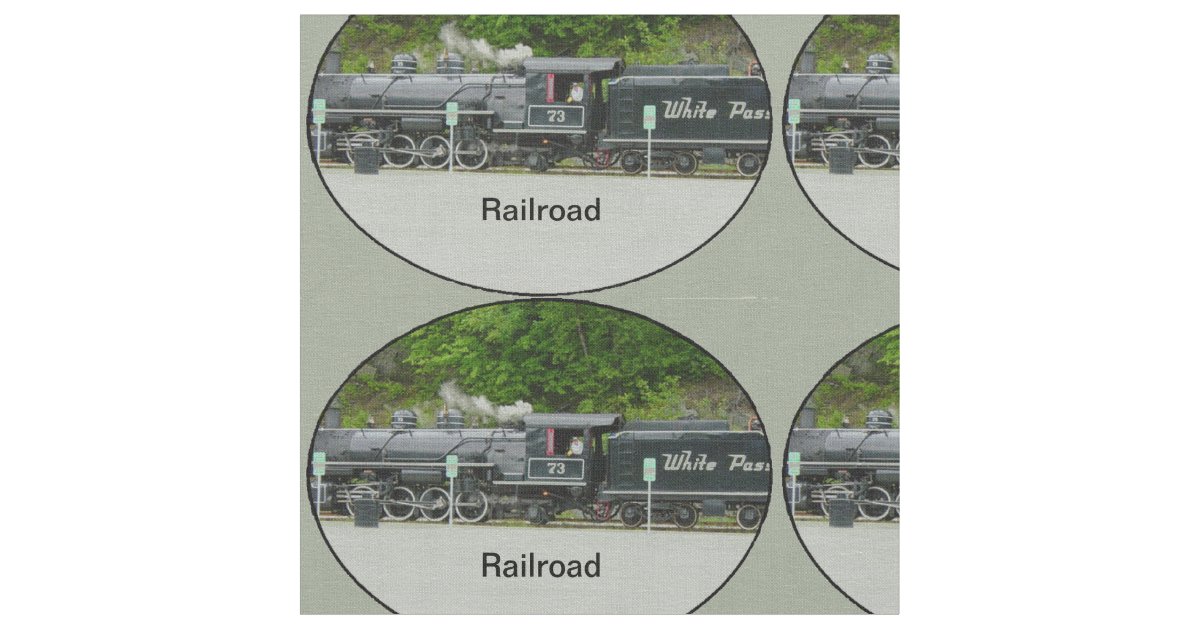 Railroad Fabric Zazzle