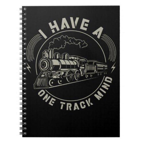 Railroad Funny Locomotive Quote Trainspotter Train Notebook