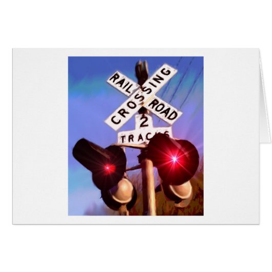 Railroad Grade Crossing Cards (Front Horizontal)