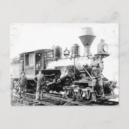 Railroad Locomotive _ Vintage Photo Postcard