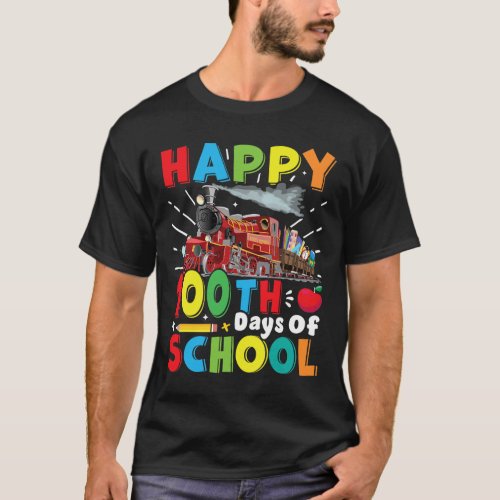 Railroad Lovers Tee Boys 100 Days Of School Teache